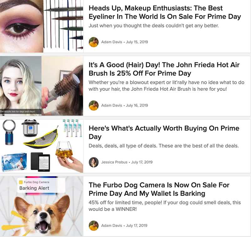 Buzzfeed prime day