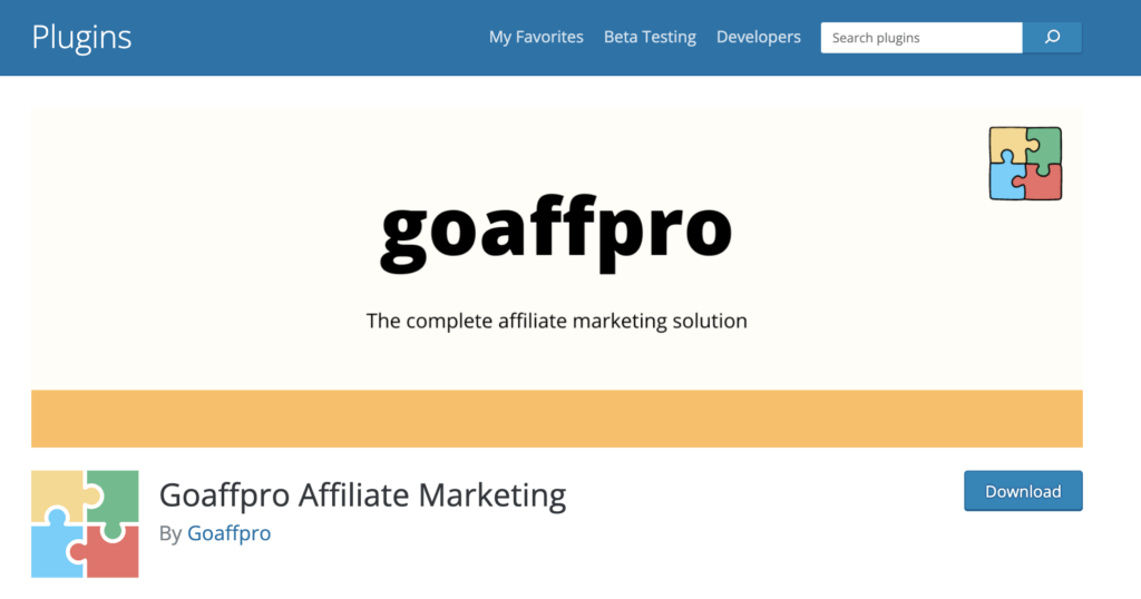 GoAffPro wordpress plugin