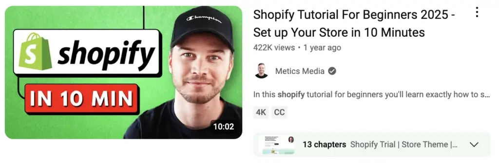 metrics media youtube