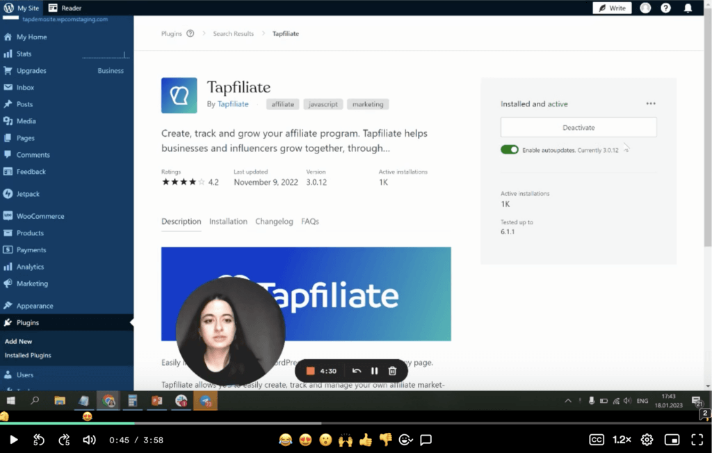 Tapfiliate WordPress Integration Tutorial