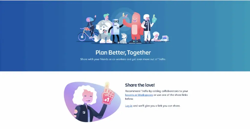 Referral program landing page