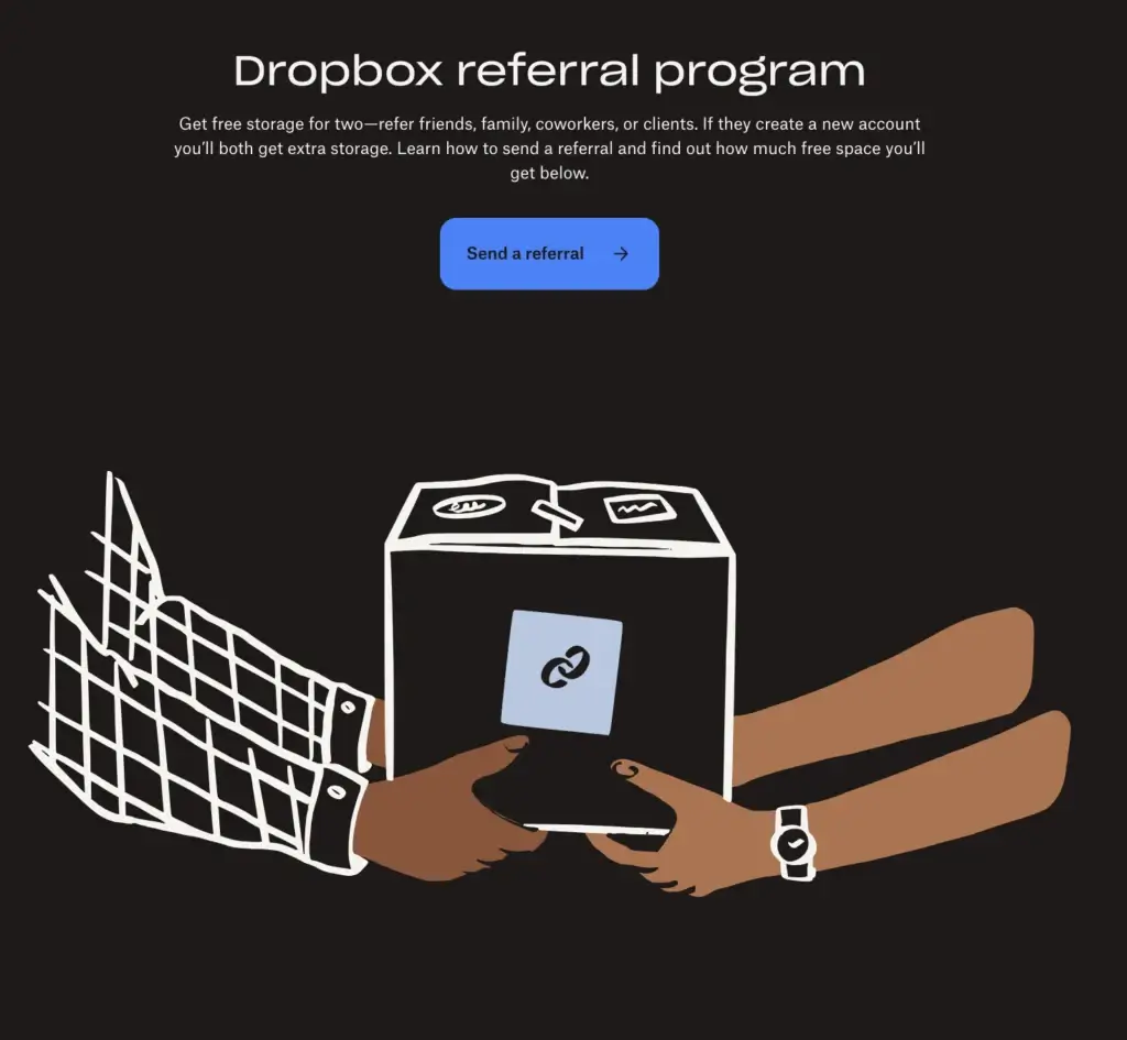 Dropbox referral program