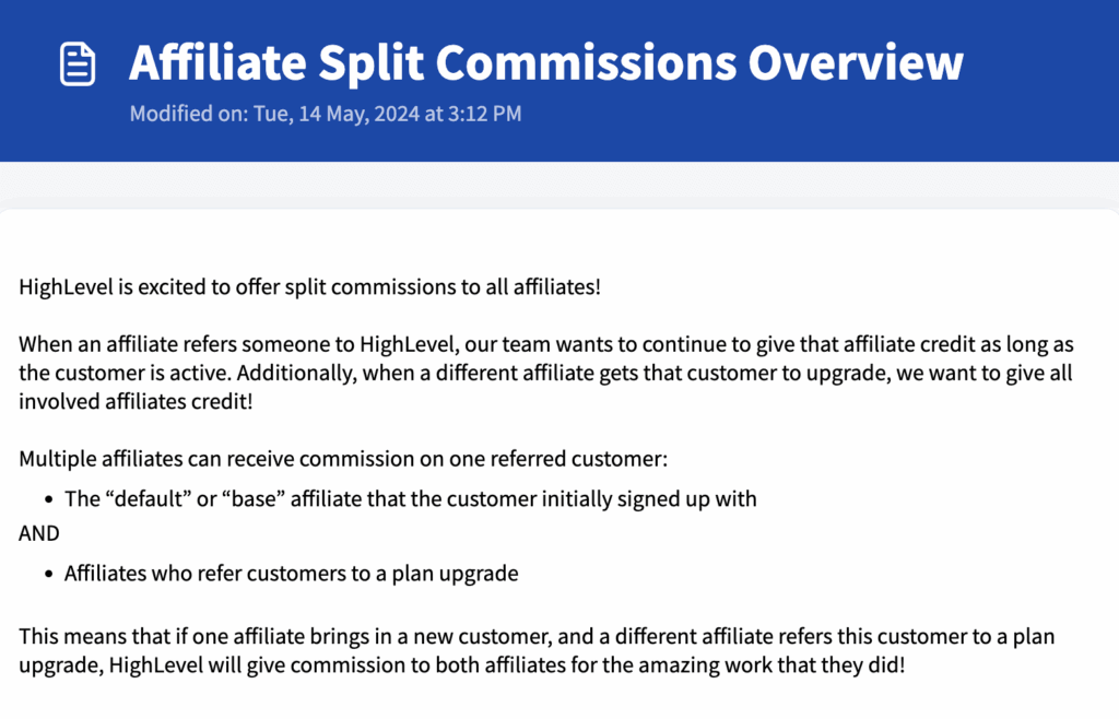 split affiliate commission models