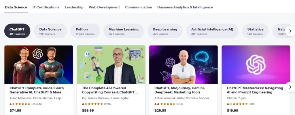 Affiliate Marketing Niches - Udemy Affiliate Program