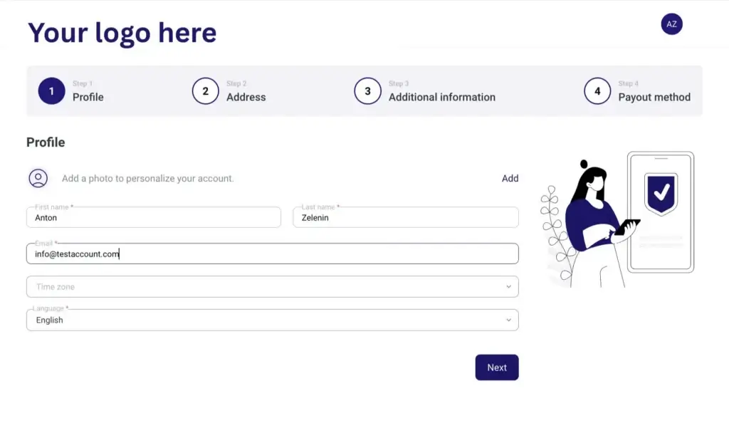 Branded affiliate portal