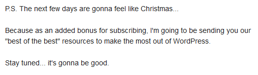 WPBeginner newsletter signify